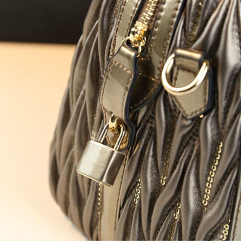 Ladies Leather Bag Trendy Fashion Large Capacity Handbag Versatile Elegant Satchel