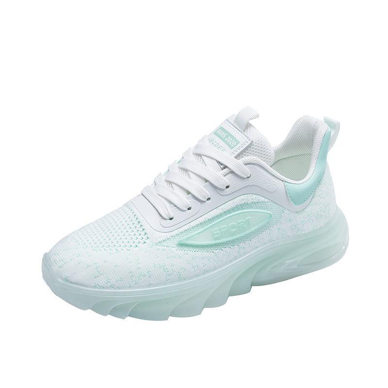 Flying Woven Coconut Sneakers Women's Breathable Mesh All-match Net Celebrity Casual Dad Running Shoes