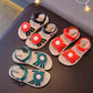 Children's Summer Outdoor Cool Shoes Girl's Large Size Color Matching Soft Sole Flower Sandals