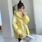 Bright Face Down Padded Jacket Women Korean Version of Loose Winter Coat Thick Bread Suit Coat Colorful Cotton Jacket Women