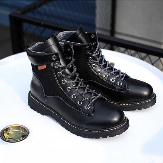 Autumn and Winter Martin Boots Men's Military Boots High Top Shoes Men's Boots Men Ankle Boots