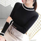 Pofulove early spring new sweater sweater women sweet temperament ruffled flared sleeve cardigan