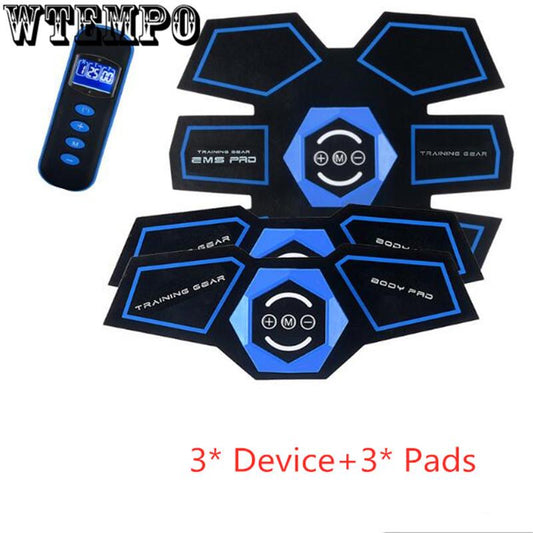 Abdominal Device Body Slimming Belt Unisex Fitness Massager Abdominal Muscle Arm Trainer Sticker