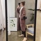 Korean Version of The Spring and Autumn New Women's Casual Loose Loose Slim Mid-length Knitted Cardigan All-match Sweater
