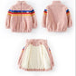Girls' Jackets Autumn and Winter Clothes Lamb Wool Plus Velvet Thick Warm and Windproof Jacket