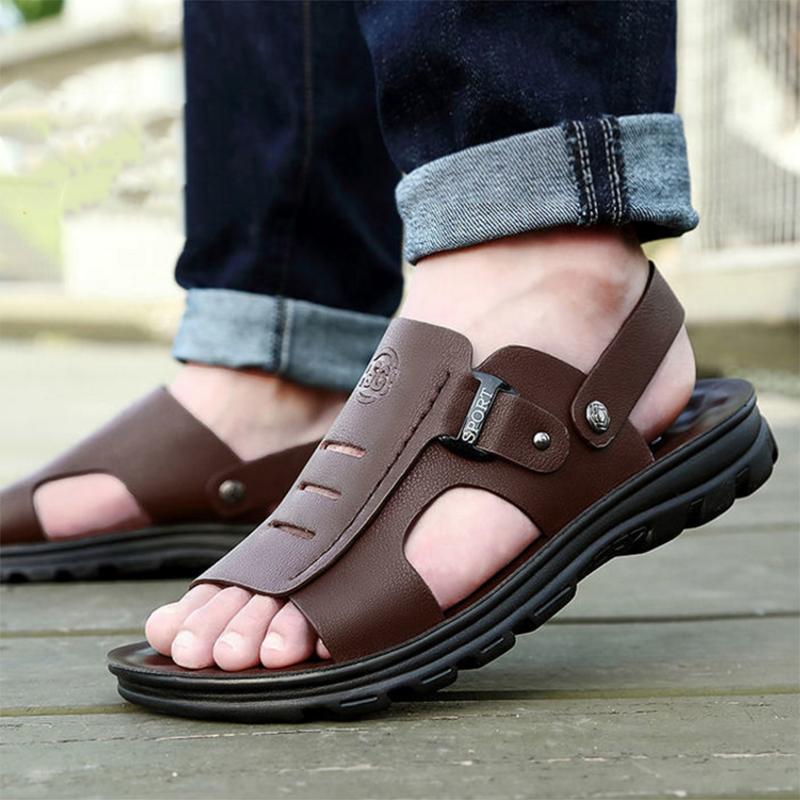Summer Men's Sandals Non-slip Sandals and Slippers Men's Korean Outdoor Leisure Beach Shoes