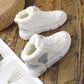 Cotton Shoes Women's Winter Warm Plus Velvet Wild Shoes Student Snow Boots Letters Printed Shoes