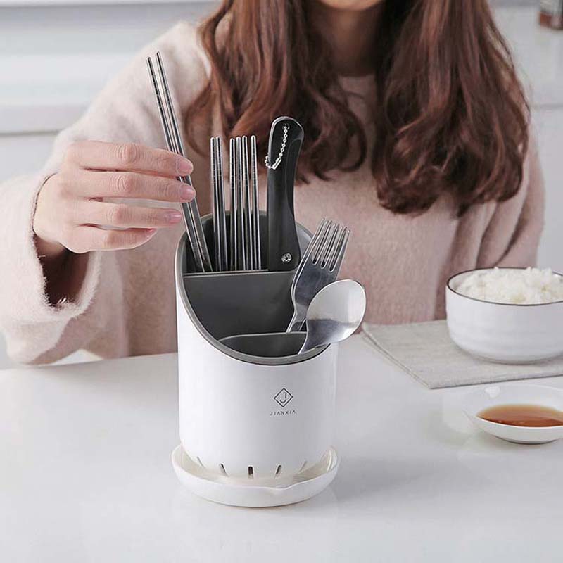 Tableware Storage Rack Kitchen Multi-function Household Cutlery Storage Frame Cutlery Dust