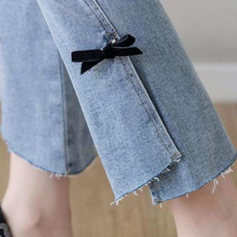Women's Bootcut Jeans Small Summer Thin Section High-waisted Nine-point Thin and Tall All-match Jeans