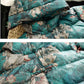 Women's Camouflage Pattern Down Jacket Chinese Style Printed Retro Buckle Mid-length Over-the-knee Large Size Ethnic Style Jacket