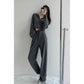 Love Label Drawstring Drawstring Pants Women Thick Loose Casual Sports Pants High Waist Straight Leg Pants Ins Tide