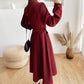 Spring Sweet Retro Bowknot Female Dress Temperament Was Thin Female Student Dress Korean Version of The Wild Mid-length A-line Skirt