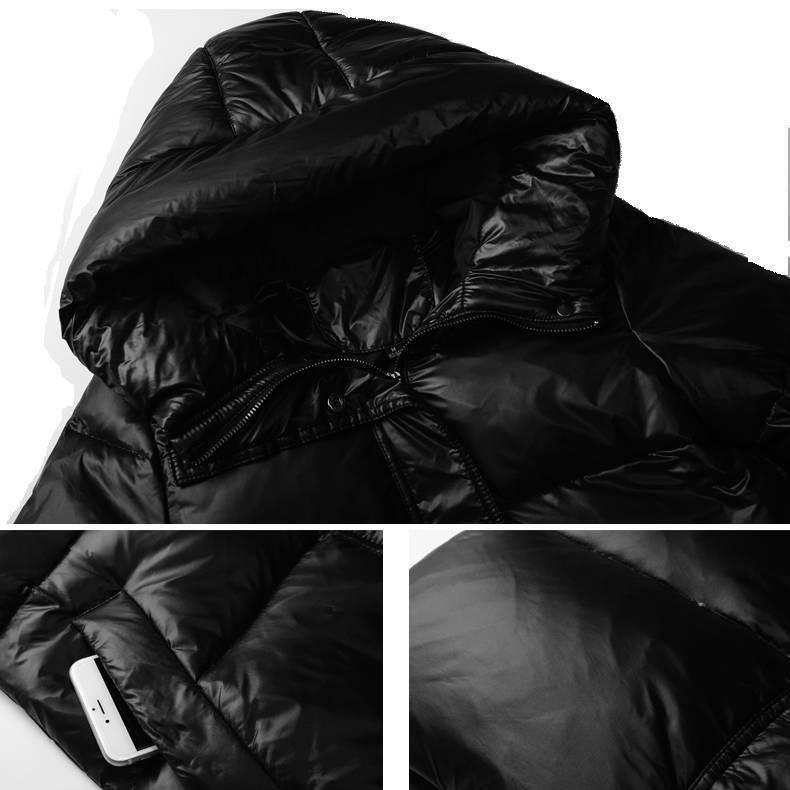 Down and Down Padded Winter Jacket Women's Mid-length Slim and Slim Over-the-knee Super Long Coat