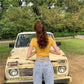 WTEMPO Retro Hollow High Waist Spring Mop Jeans Women Loose Thin Skinny Wide Leg Pants Wild Long Pants