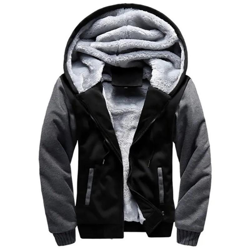 Camouflage Plus Velvet Sweater Hooded Jacket Men's Plus Size Jackets Autumn and Winter Sports Loose Outwear Jackets