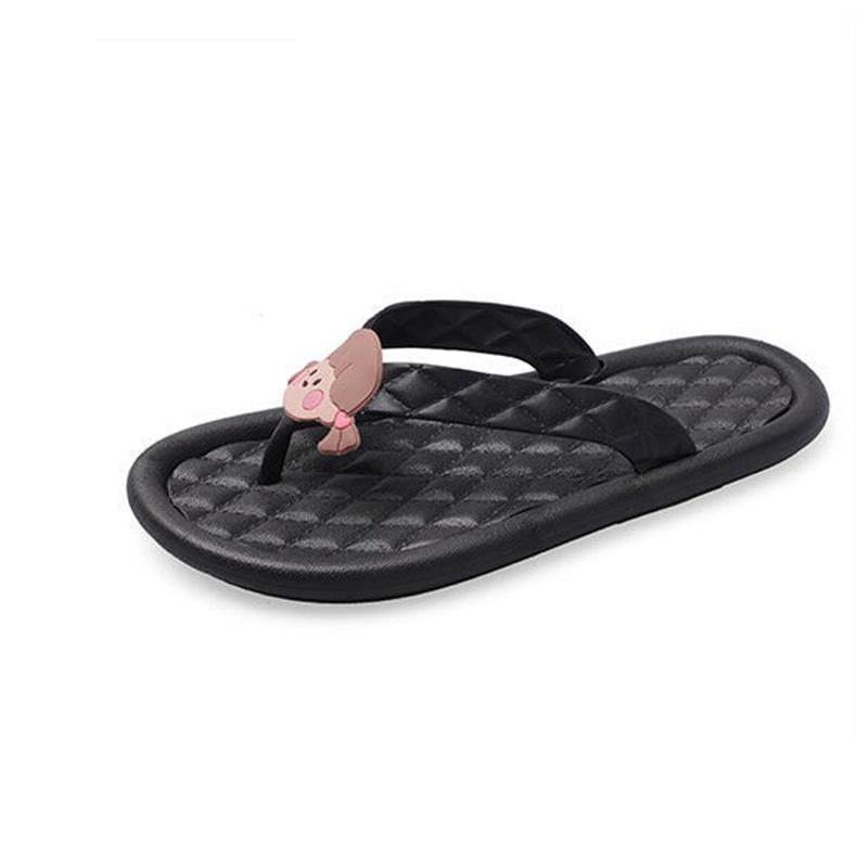 Flip-flops Female Cute Cartoon Girls Wear Non-slip Beach Beach Sandals Summer Sandals Outside Their Hearts
