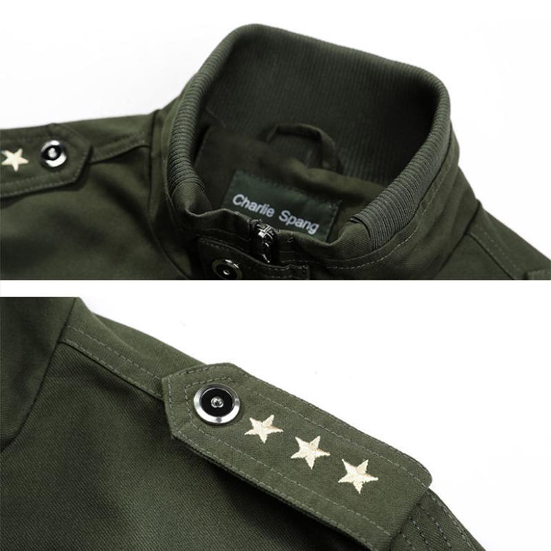 Men's Jacket Cotton Uniform Army Tooling Jacket Casual Large Size Jacket Plus Velvet Padded Jackets