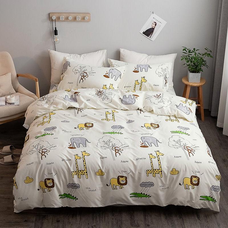 Bedclothes Urban Stripe Home Textile Four Piece Set Soft and Comfortable Quilt Cover