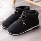 Bag with Cotton Slippers Women Winter Home Non-slip Indoor Home Couple Thick-soled Warmth Large Size Cotton Shoes Men