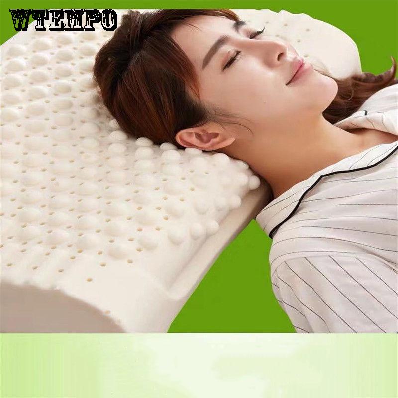 Adult Neck Pillow Massage Latex Pillow Thailand Imported Pure Natural Latex Pillow