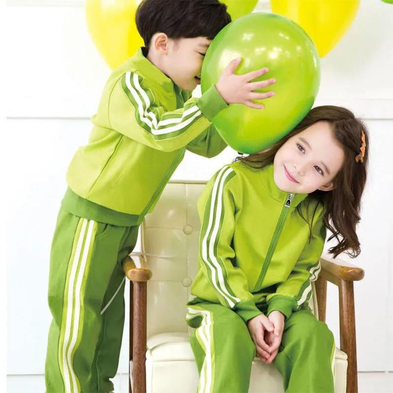 Kindergarten Uniforms Children's Class Uniforms Primary School Uniforms Spring and Autumn Sports Suits Two-piece British Style College Style