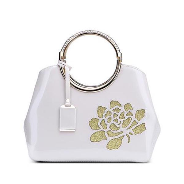 Woman bag Patent leather bag Big capacity European and American style Shoulder Handbag Trendy wild