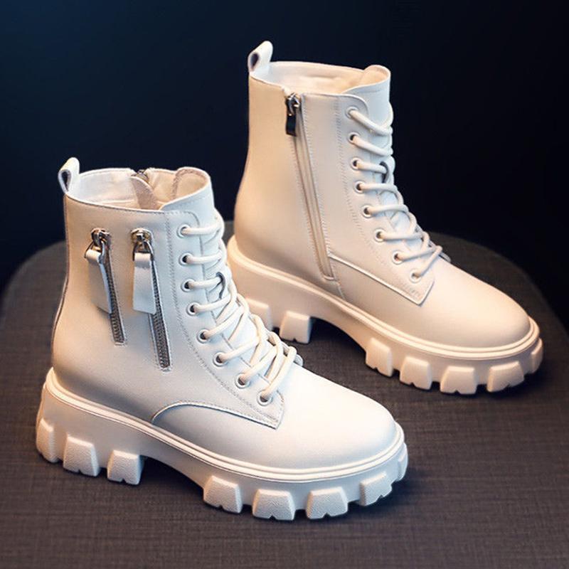 Girls Martin Boots Wild Plus Velvet Autumn and Winter Snow Thick-soled Short Boots Cotton Shoes