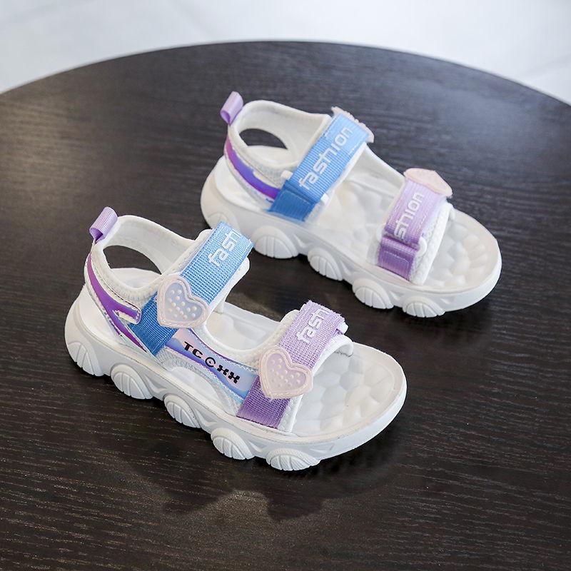 Girls' Breathable Beach Sandals Non-slip Summer 3-12 Years Old Children's All-match Fashionable Student Shoes