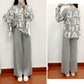 3pcs/set Knit Suit Women's Causul Letters Printed Knitted Sweater + Scarf+Knitted Pants 3 Piece Set Ladies Outfits Autumn Spring