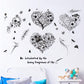Flower bird dish heart wall stickers bedroom living room window study TV sofa background decoration