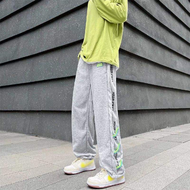 Casual Sports Pants Men's Drawstring Pants Loose Ins Tide Spring and Autumn Straight Trend All-match Sweatpants