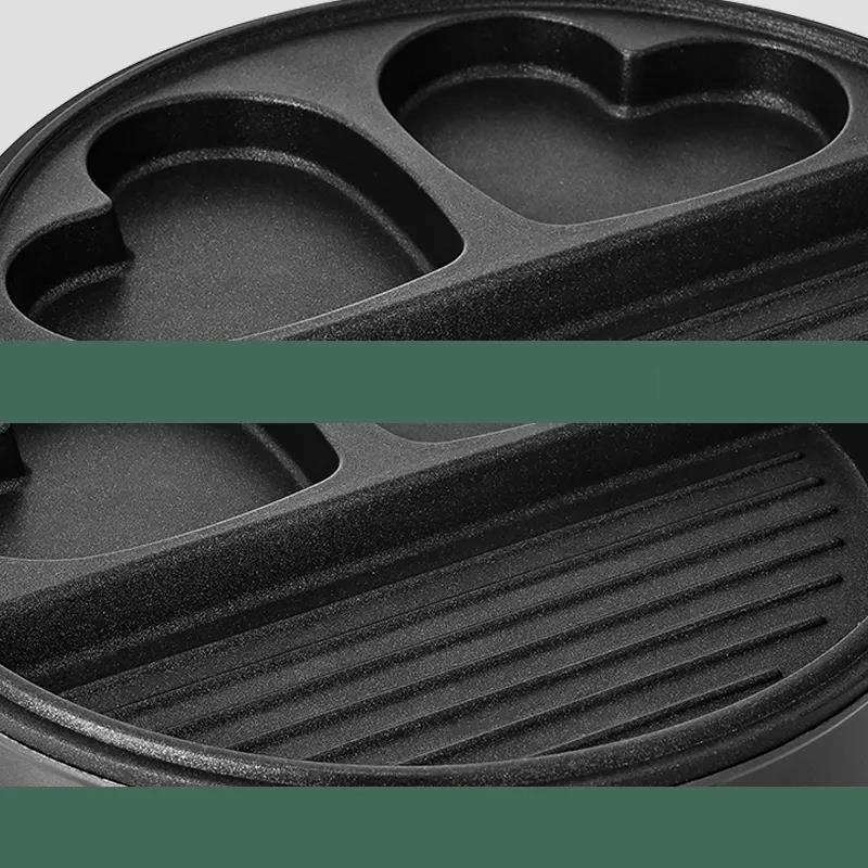 600W Round Electric Bakeware BBC Nonstick Pan Frying Egg Machine Flat Bottom Frying Pan Kitchen Supplies