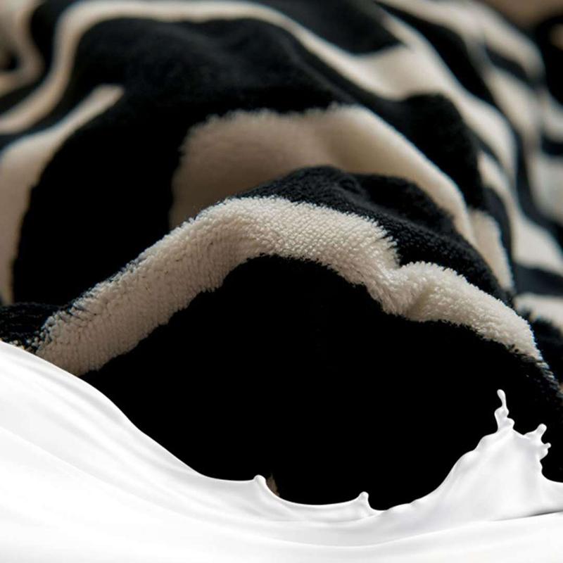 Household Milk Cashmere Lamb Cashmere Four-piece Coral Cashmere Bed Sheet Duvet Cover Winter Super Thick 4kg Double-sided Warm Flannel Bedding