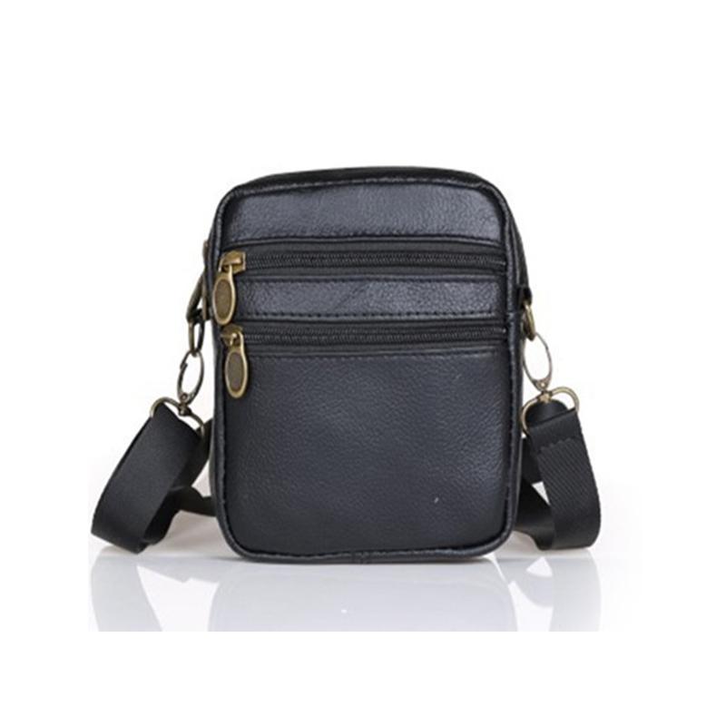 Full Leather Messenger Small Bag Wear Belt Bag Men's Shoulder Easy and Convenient Leather Bag