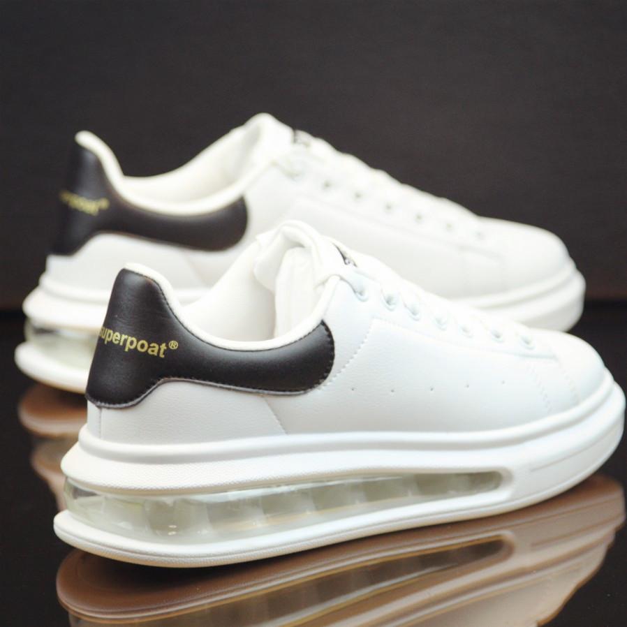 Men Women Sneaker White Leather Sports Shoes Couple Casual Shoes  Increased Running Shoes Unisex