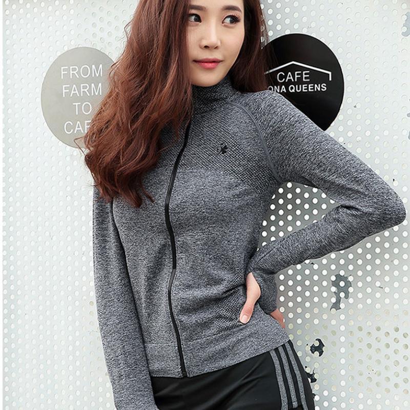 Sportswear Suit Female Fitness Jacket Female Trendy Ins Autumn and Winter Sports Zipper Tight Student Yoga Suit Female