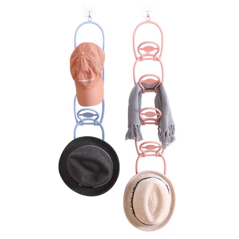 6Pcs Hanging Hat Racks Household Hat Racks Hat Storage Racks Behind The Door Hat Racks Organize Storage Creative Hooks Bathroom Towel Racks