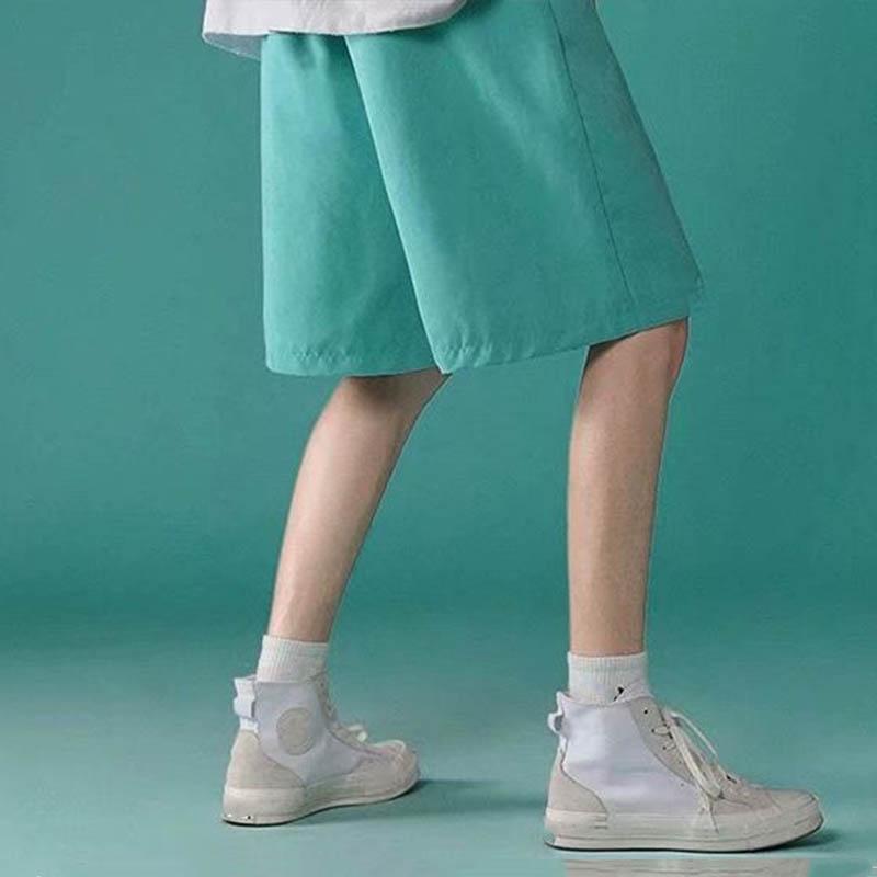 Ins Style Smiley Shorts Men's Beach Pants Loose Casual Sports Pants Student Hip-hop Five-point Pants Summer Men's Breathable Shorts