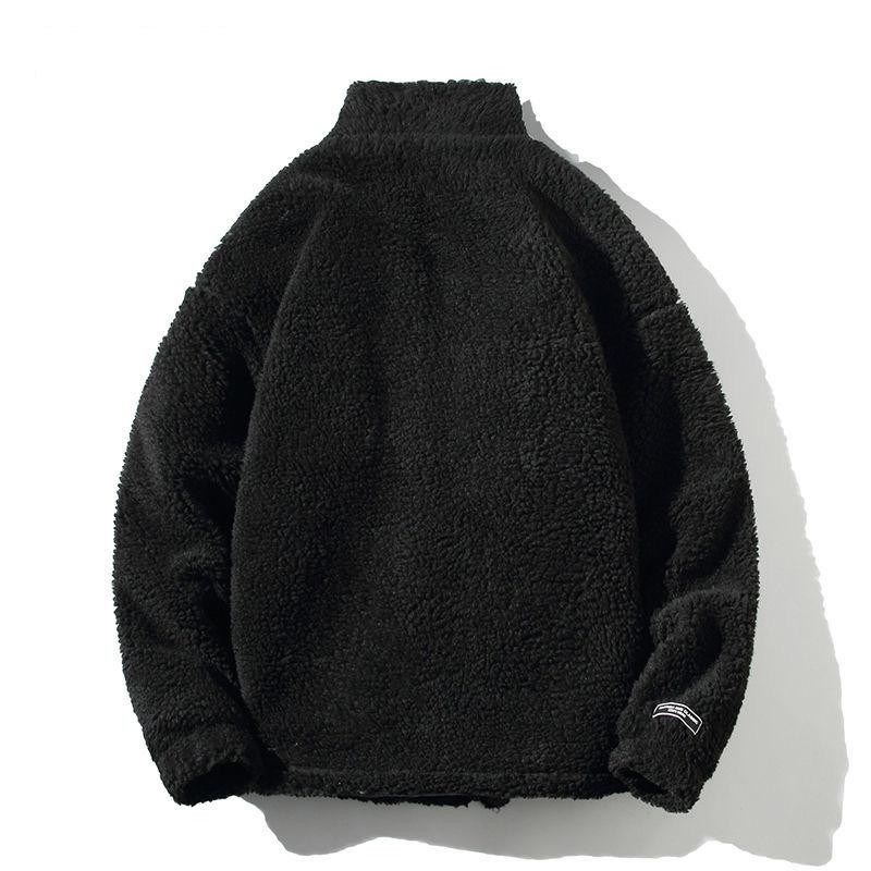 Winter Men's Padded Jacket Stand-up Collar Short Youth Lamb Wool Cotton Jacket Korean Version of The Trend Ins Style Cotton Jacket