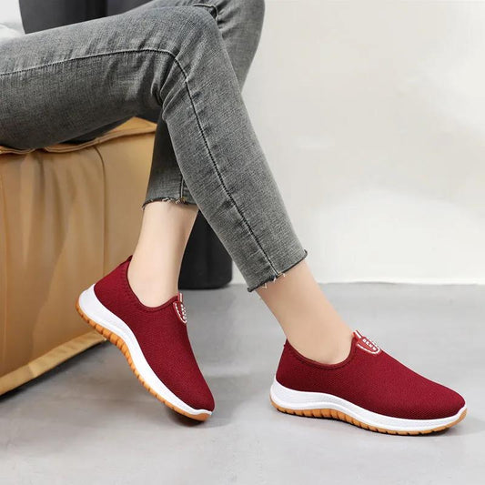 Bowknot Soft Bottom Non-slip All-match Mother Shoes Spring and Autumn Comfortable Shallow Shoes Leather Shoes
