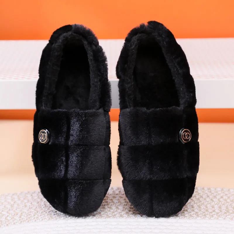 Women's Shoes Cotton Shoes Soft Bottom Non-slip Plus Velvet Thick Korean Version All-match Warmth Casual Plush Shoes