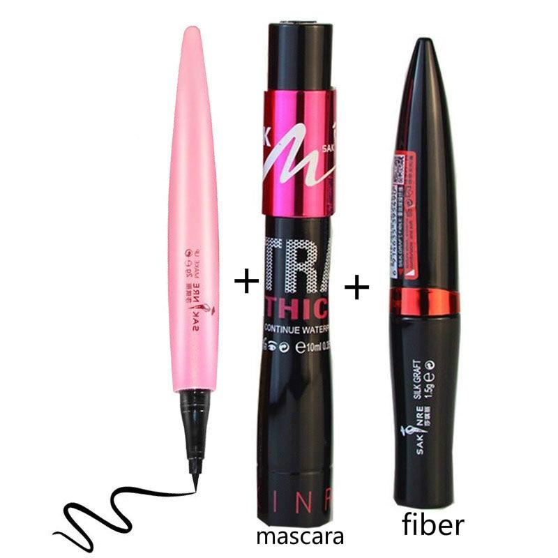 Eyeliner waterproof and sweatproof Does not stain big eyes  Beginner Black Eyeliner Student big eyes