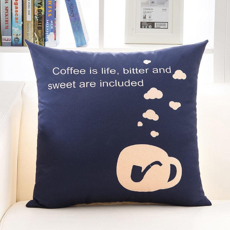 Creative Painting Printing Pillow Car Waist Pillow Home Sofa Pillow Soft Relaxation Artifact