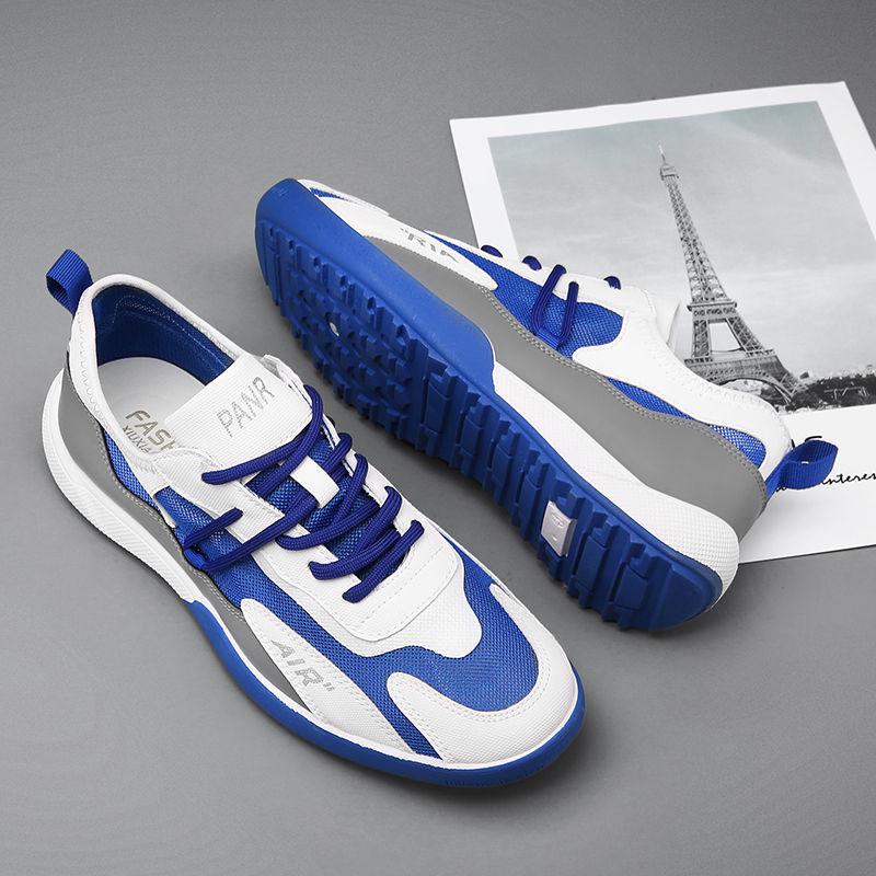 Mesh Shoes Men Sneakers Fashion Breathable Casual Men Shoes Trend Wild Casual Tide Flats Simple White Sneakers