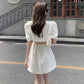 Bow Knot Waistless Suit Dress Women's New Temperament Fashion Waist-slung Royal Sister Style A-line Skirt Ladies Casual Suit Skirt
