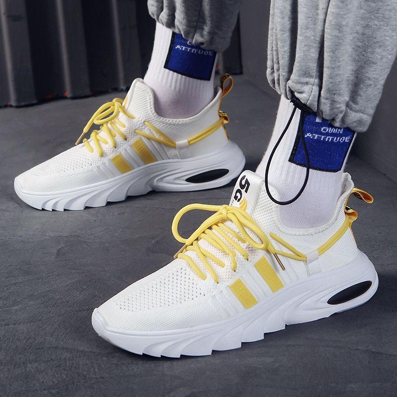 Thick Sole Shoes Men's Summer Sneakers Men Korean Trend Male Shoes Sports Casual Breathable Running Shoes