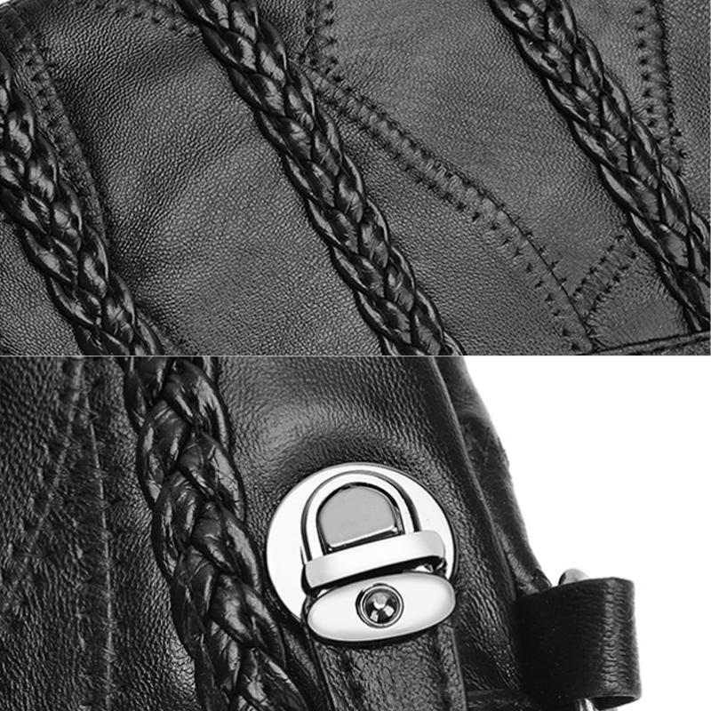 Handbag Clutch Casual Female Crossbody Bags Portable PU Leather Multi-Layer Large Capacity Classic Soft Surface