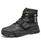 Fashion Men's Martin Boots Warm Working Boots Lace Up Men's Desert Boots Round Toe High Top Shoes