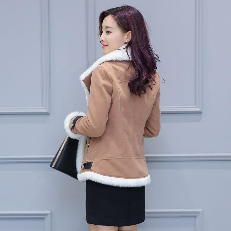Autumn and Winter New Style Short Lamb Wool Coat Women's Corduroy Cotton-padded Coat Padded Coat Padded Coat