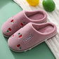 Women's House Slippers Slip-On Anti-Skid Cartoon Fruit Indoor Casual Shoes Snow Slipper Couple Winter